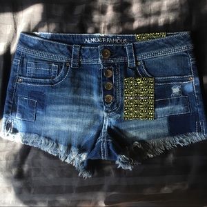 NWT almost famous patchwork shorts